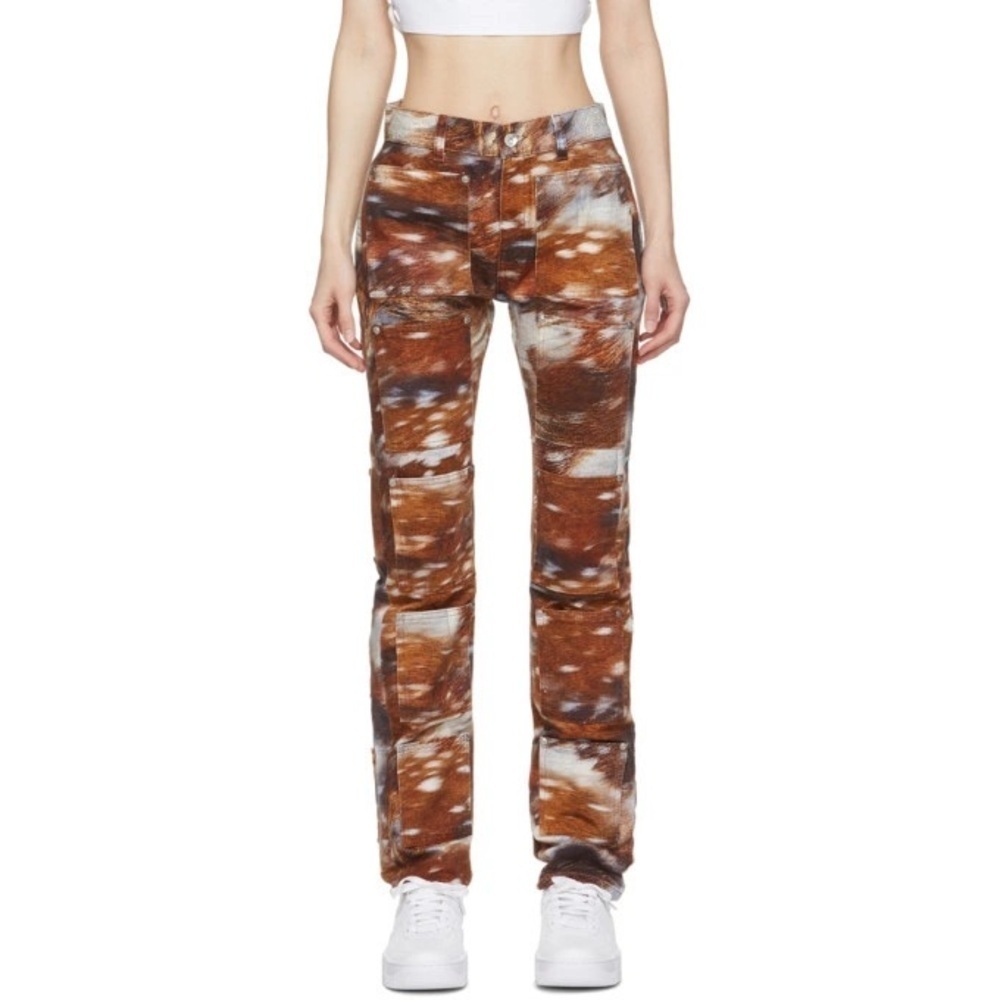 Like New - Lourdes Deer Print Multi-Pocket Jeans - Size 29